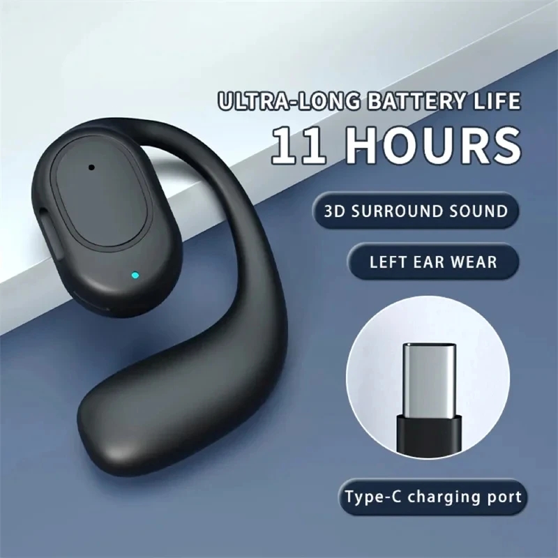 Wireless Charger - Earphone Nirkabel Bluetooth 5.3, Desain Klip