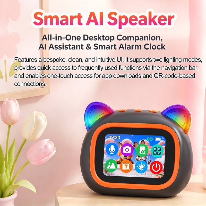 Bluetooth Speaker - Speaker Pintar AI dengan Layar TFT