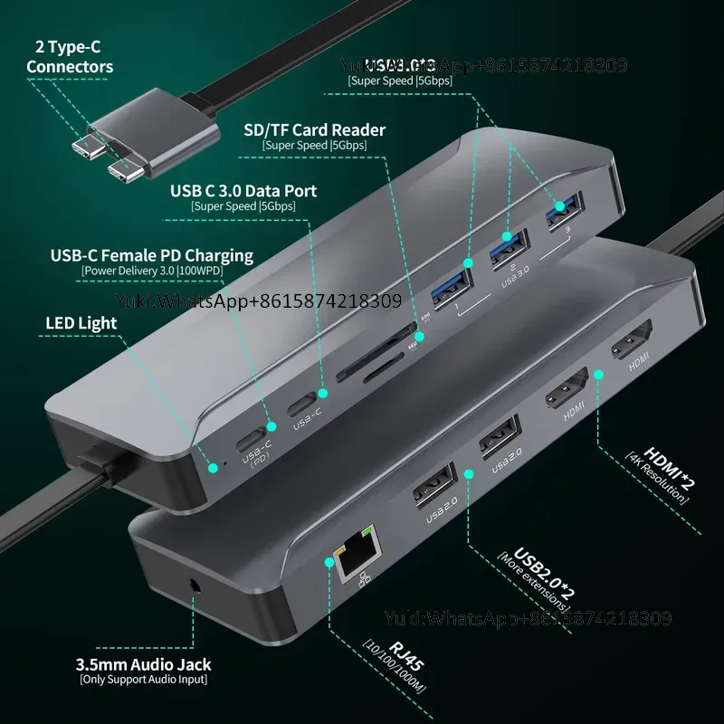 Usb Hub - Docking Station 5 Hub USB C