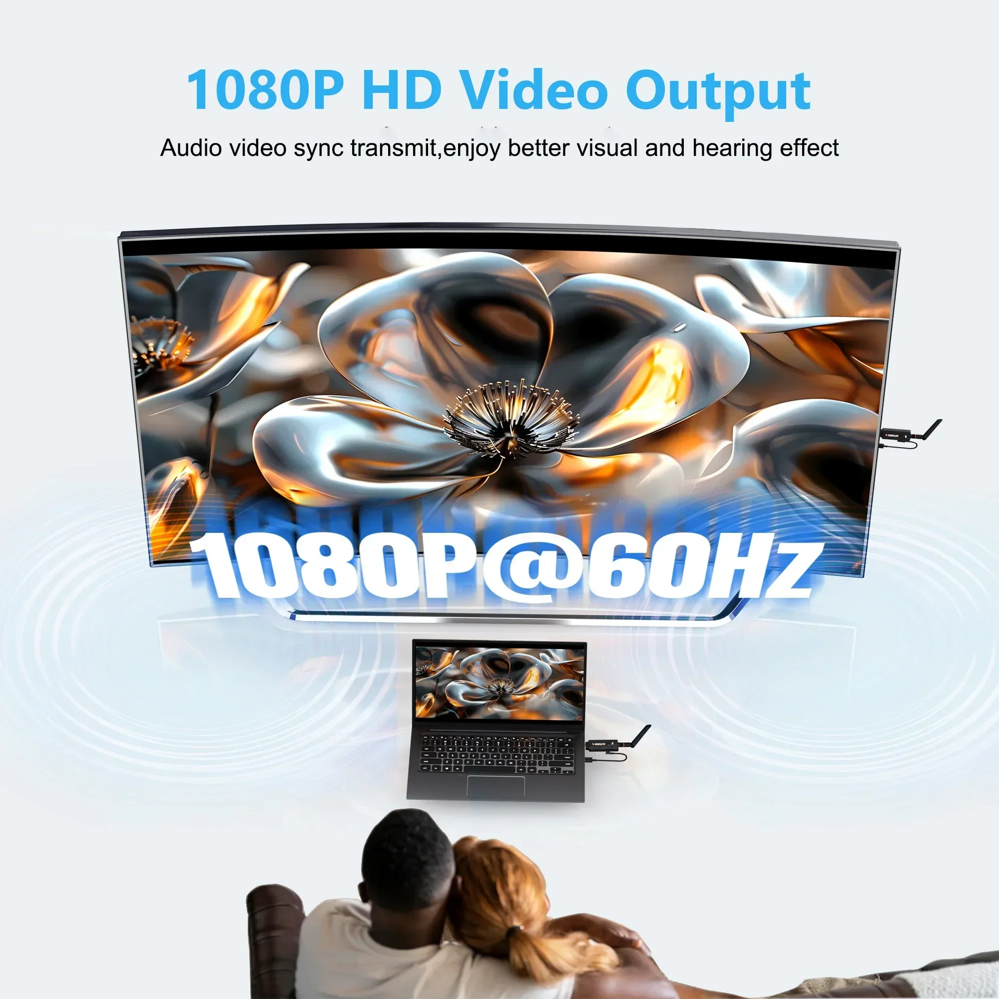 Hdmi Adapter - Pemancar dan Penerima Video Nirkabel 200M,