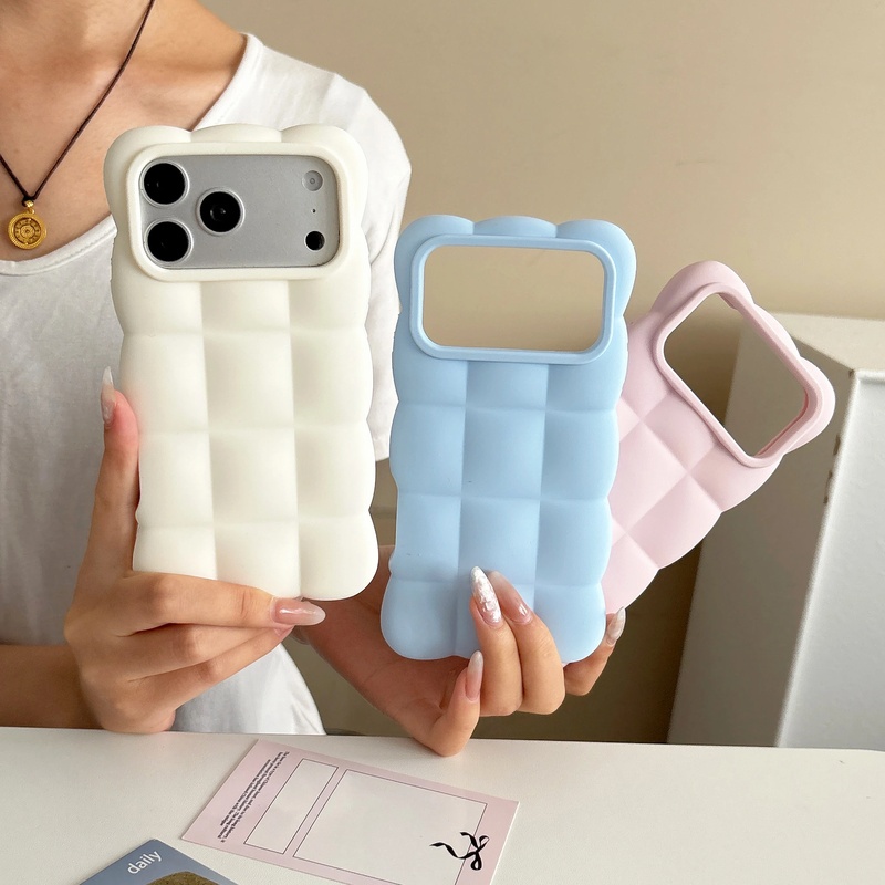 Huawei Mate 60 - Casing Ponsel Silikon dengan Desain Kisi-Kisi
