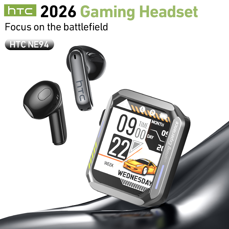Headset TWS Gaming HTC NE94 de - Headphones Wireless ulasan dan harga
