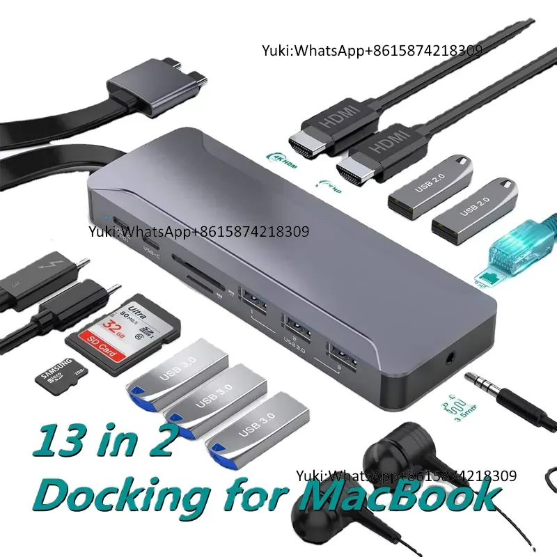 Docking Station 5 Hub USB C de - Usb Hub ulasan dan harga