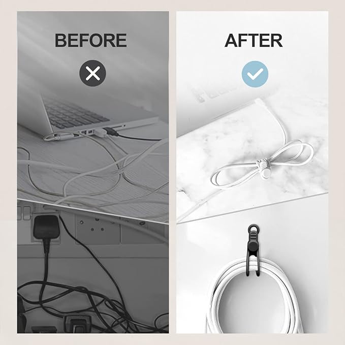 10pcs Pengikat Kabel Silikon,  - Cable Organizer ulasan dan harga