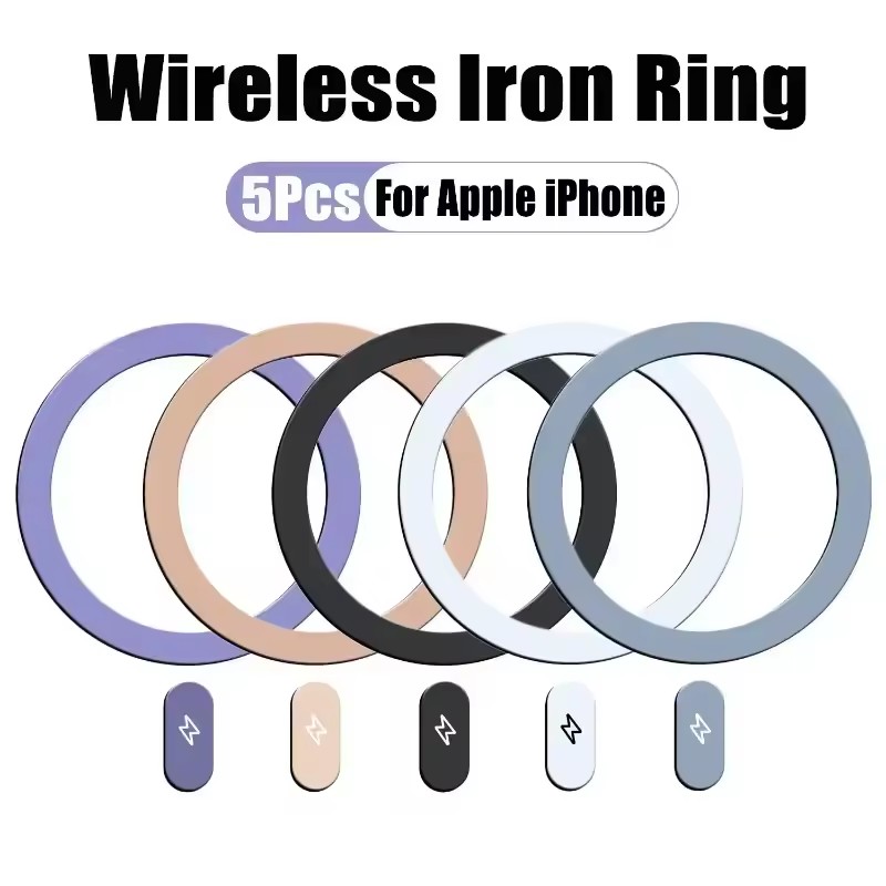 5/1Pcs Cincin Stiker Pelat Log - Wireless Charger ulasan dan harga